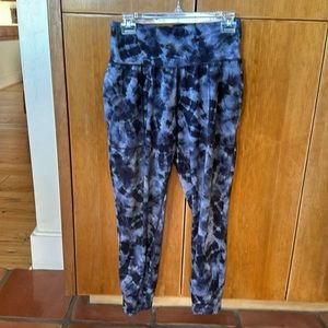 Athleta sz SP Salutation Printed Jogger, purple/blue tones